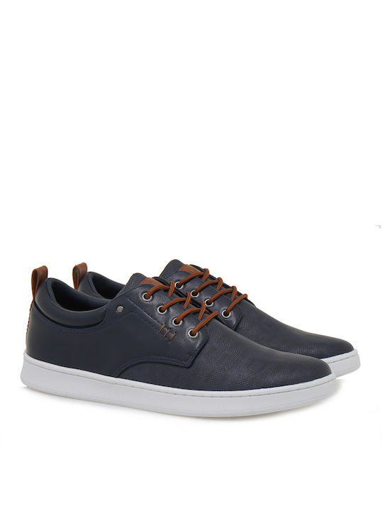 JK London Men's Synthetic Leather Casual Shoes Blue