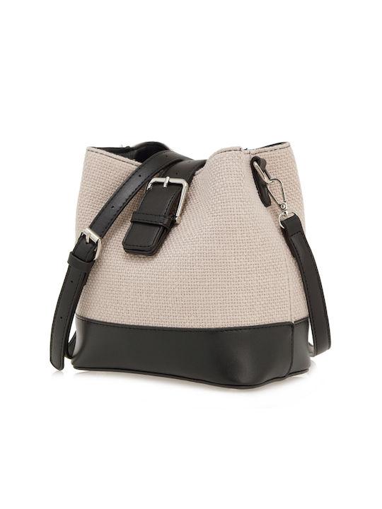 Exe Din piele Geantă de damă Crossbody Bej