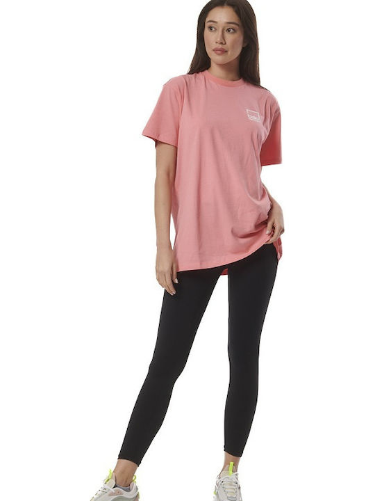 Women's Athletic Oversized T-shirt Coral Pink