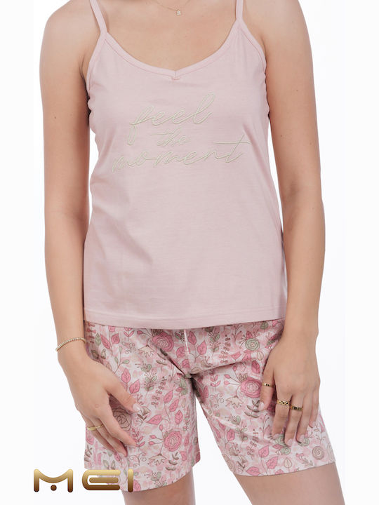 MEI Sommer Damen Pyjama-Set Pink MEI Sommer Damen Pyjama-Set Pink