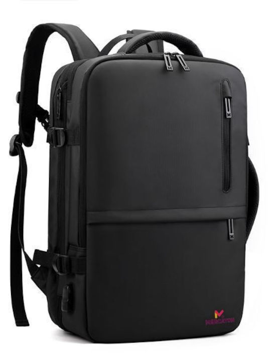 Rucsac Impermeabil Pentru Laptop 17.3" Cu Port USB În Culoare Neagră