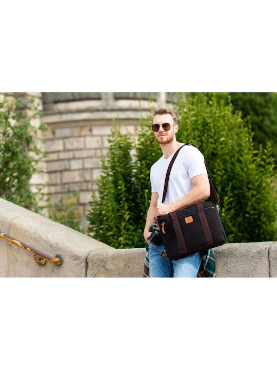 Paolo Peruzzi Τσάντα για Laptop 15.6" σε Μαύρο χρώμα T-31-MC