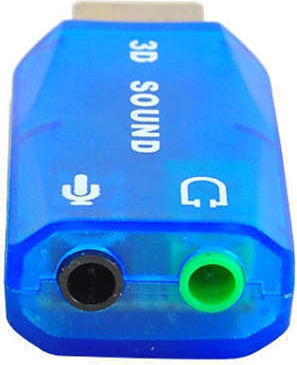 Zola External USB 5.1 Sound Card Blue (ZY10123QWS8)