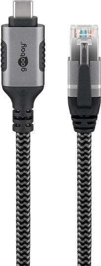 Goobay Μετατροπέας USB-C / RJ-45 male σε RJ-45 female 1τμχ (70698)