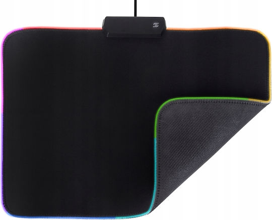 ZY11253QWS41 Gaming Mauspad Medium (350mm) mit Handgelenkstütze Schwarz
