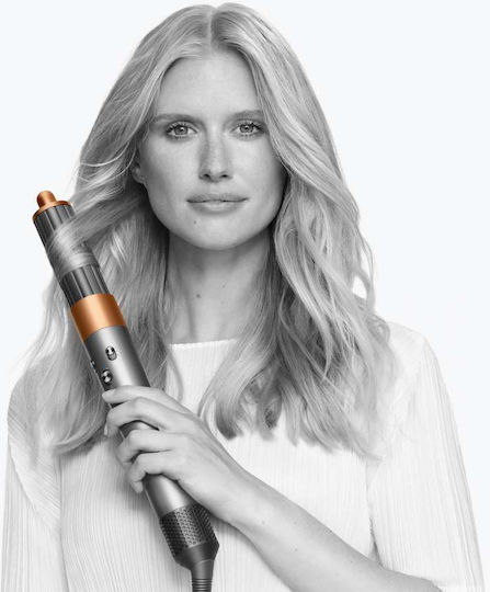 Dyson HS05 Airwrap Complete Long Diffuse Electric Brush with Air & Rotating Head for Straightening and Curls 1300W Bright Nickel / Bright Copper