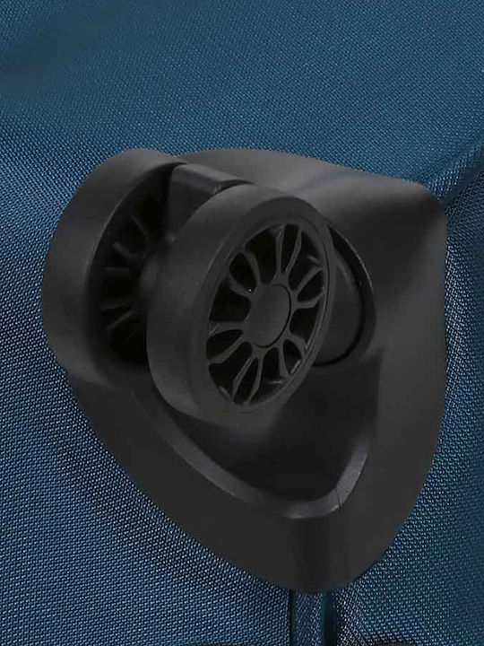 Airtex Paris Μεγάλη Βαλίτσα Ταξιδίου Υφασμάτινη Πετρόλ με 4 Ρόδες Ύψους 79εκ.
