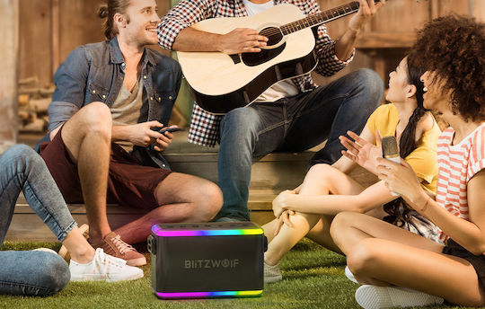 BlitzWolf Ηχείο Bluetooth 80W με Διάρκεια Μπαταρίας έως 6 ώρες Μαύρο BW-WA6