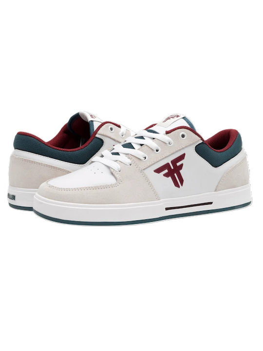 Fallen Footware Patriot Sneakers White Teal Burgundy