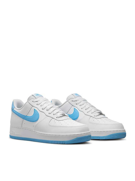 Air Force 1 '07 Herren Sneakers White / Aquarius Blue