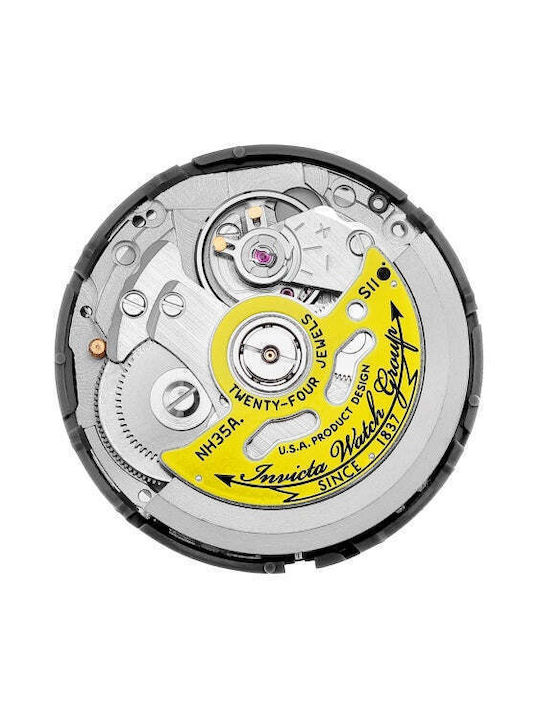 Invicta Herrenuhren 42mm Automatik mit Schwarz Metallischem Armband