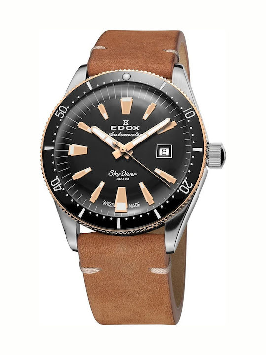 Edox Ρολόι Αυτόματο με Μεταλλικό Μπρασελέ Edox Ρολόι Αυτόματο με Μεταλλικό Μπρασελέ