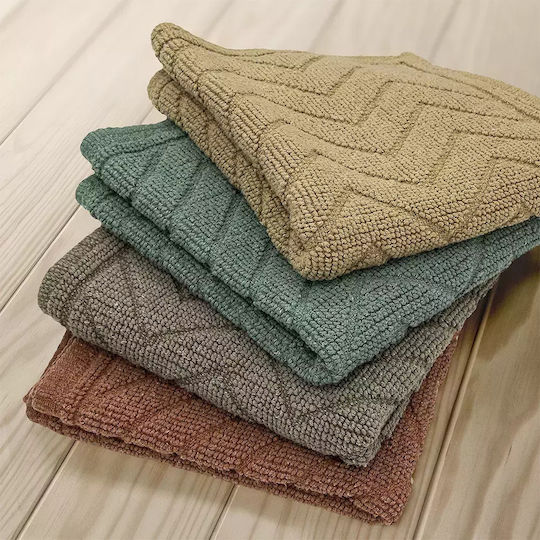 Lino Home Virtuve Χαλάκι Κουζίνας Διάδρομος Olive 65x135εκ.