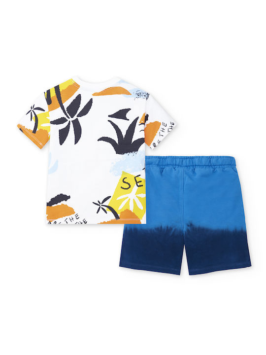 Tuc Tuc Kids Set with Shorts Summer 2pcs White