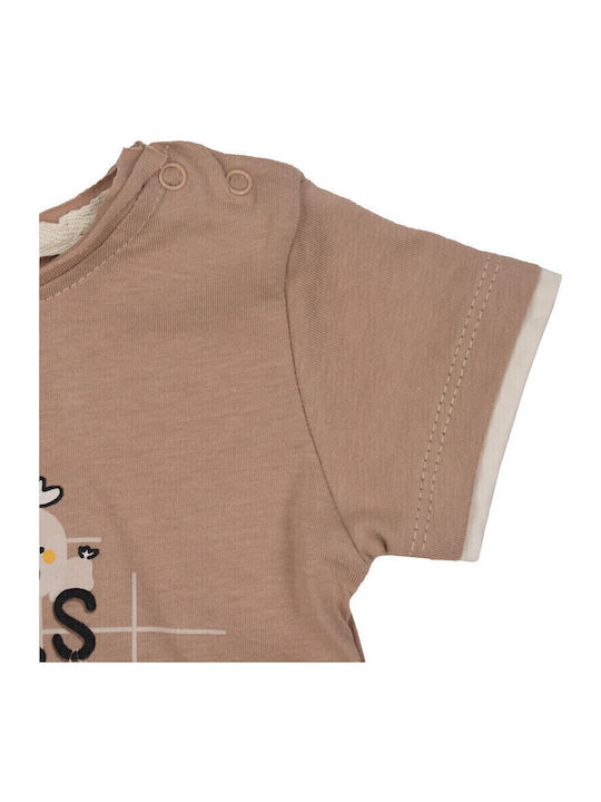 Kinder-Set mit Shorts Sommer 2Stück Coffee