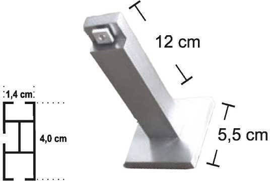 Frans Line Inox One-Way Stainless Steel Curtain Track Silver 200cm FR-3855L05_17711
