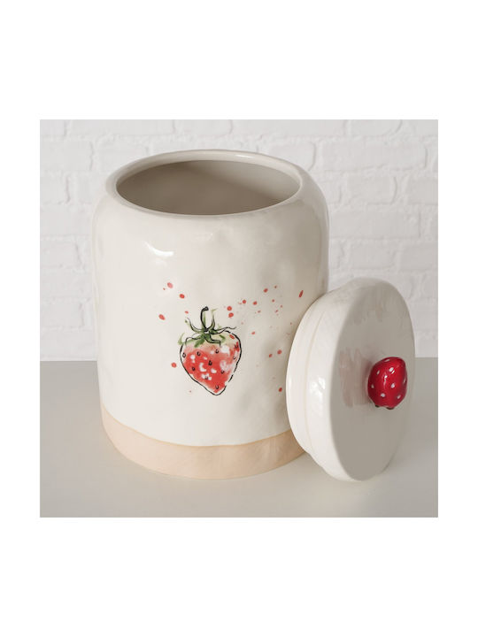 Porcelain Cookie Jar White 26x18cm
