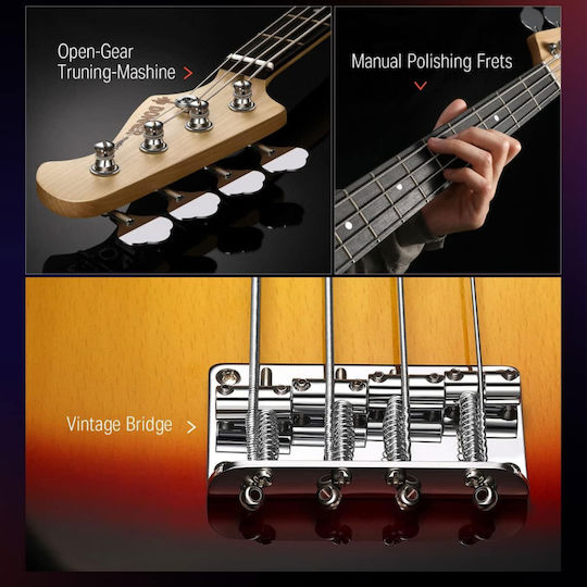 Donner Elektrischer Bass