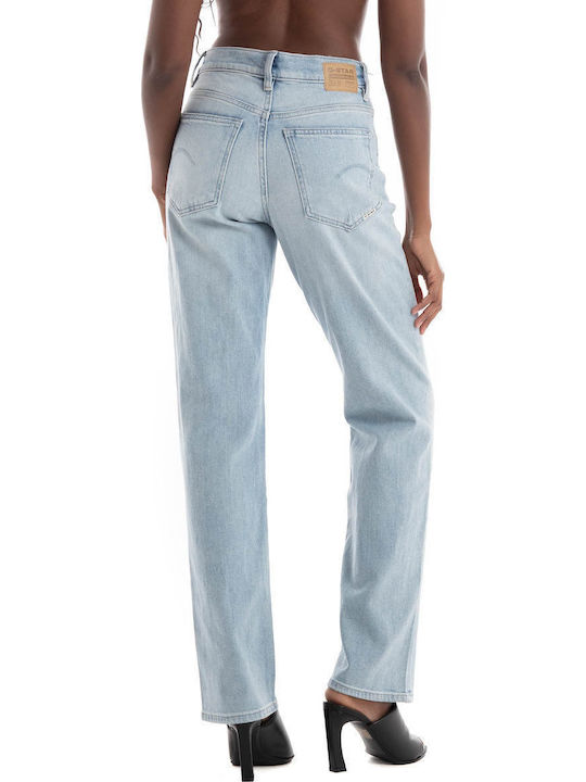 Viktoria Women's Jean Trousers in Straight Line Light Aged Denim