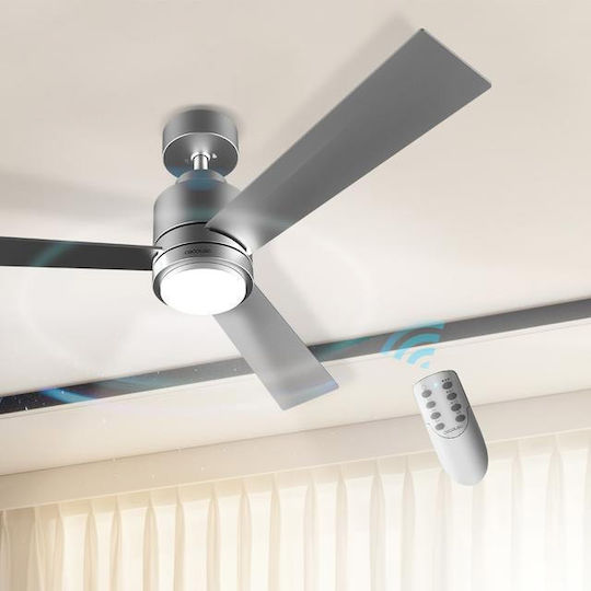 Cecotec EnergySilence Aero 4850 Style Ανεμιστήρας Οροφής 122cm με Φως Ασημί