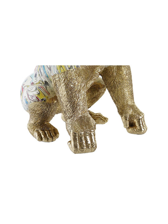 DKD Home Decor Decorative Gorilla Polyresin 28.5x26.5x41cm 1pcs