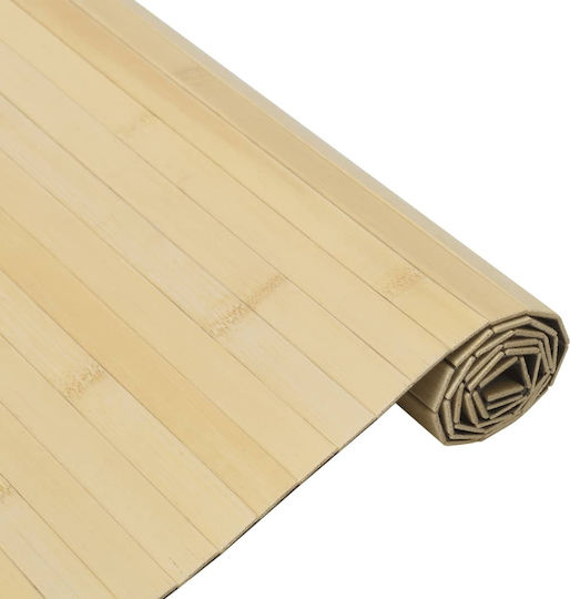 vidaXL Kitchen Mat Runner with Anti-slip Underlay Beige 60x200εκ.