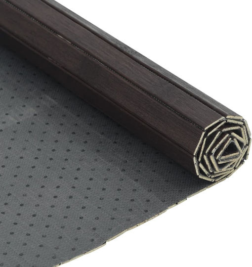 vidaXL Подложка за Кухненски Пътеки с Антиплъзгащо Подложка Dark Brown 60x500εκ.