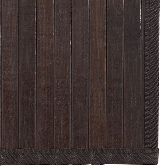 vidaXL Rectangular Kitchen Mat with Anti-slip Underlay Dark Brown 100x300εκ.
