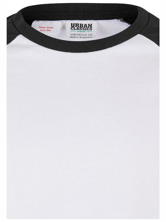 Bluză pentru copii Cu mânecă lungă white/black