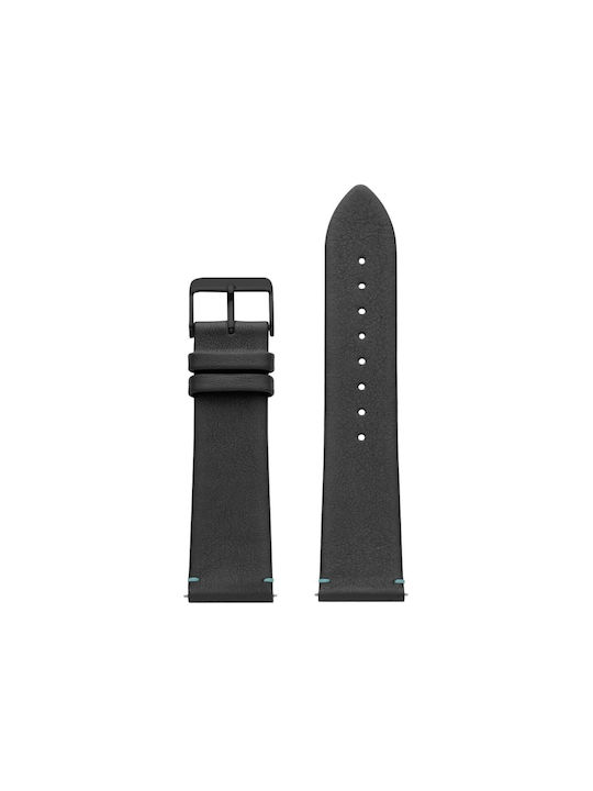 WATX & CO Leather Strap Black 44mm