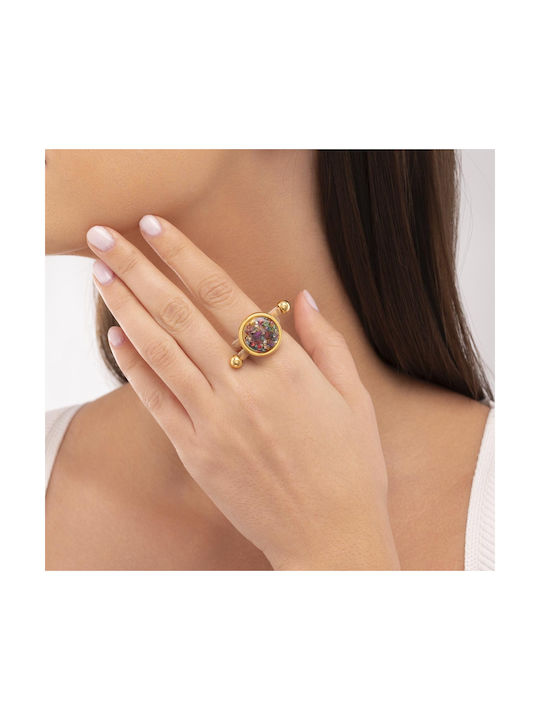 Apoxylo Women's Gold Plated Ring