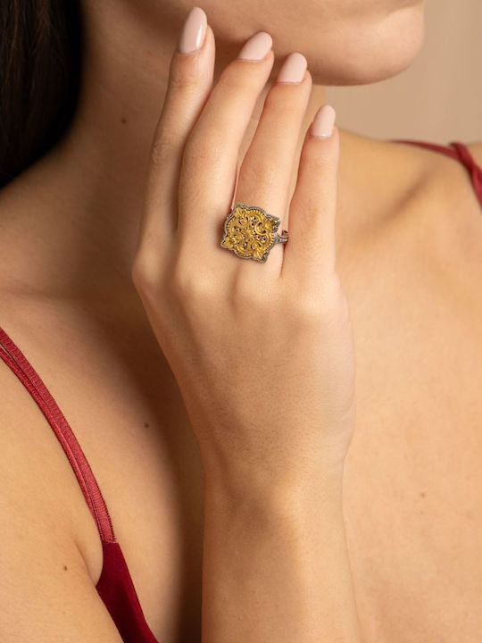 Ring made of Silver Gold Plated