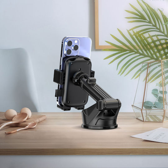 Earldom Car Mobile Mount with Adjustable Hooks Black