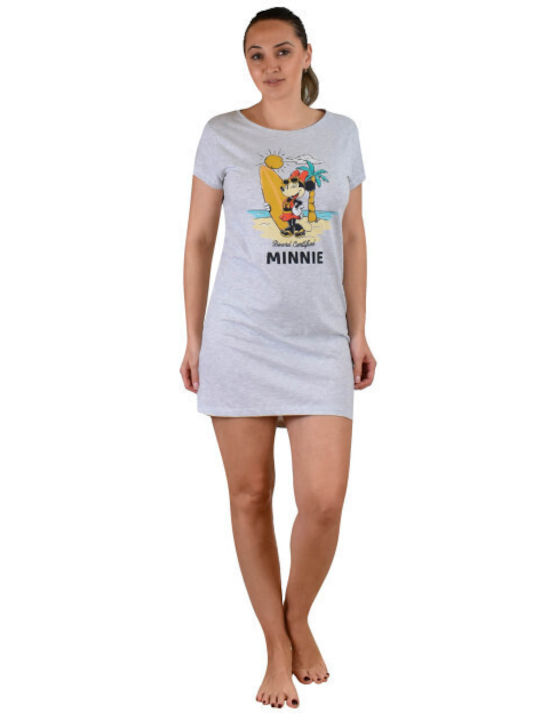 Disney Sommer Damen Nachthemd Gray