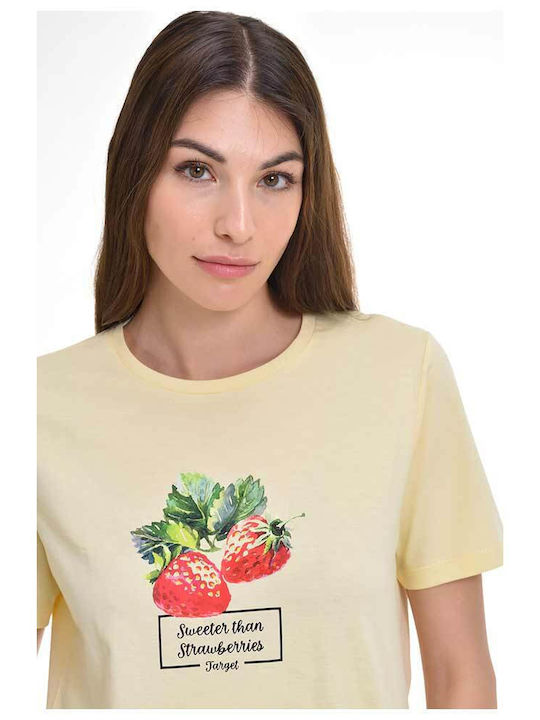 Γυναικείο T-shirt Κίτρινο