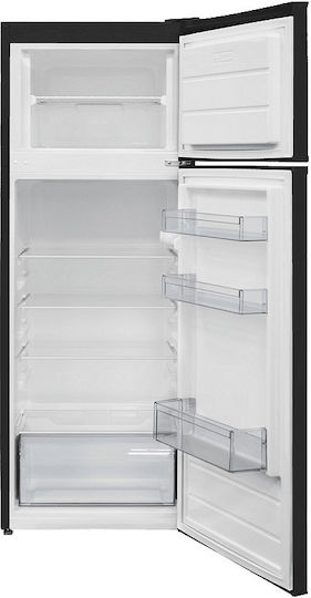 Finlux Kühlschrank mit Doppeltür 213Es H144xB54xT57cm. Schwarz FXRA 260BE
