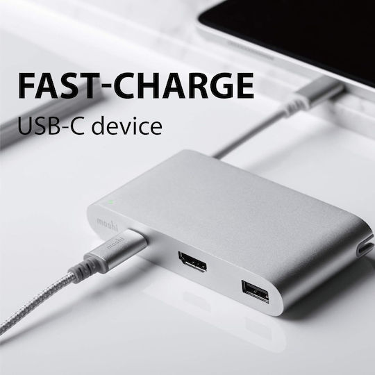 Moshi USB-C Stație de andocare cu HDMI 4K PD Rose Gold (99MO084207)