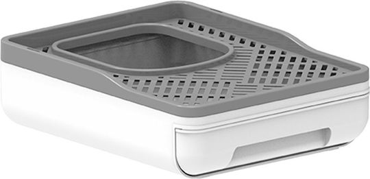 All For Paws Cat Toilet Closed Gray L49.6 x W38.8 x H40.7cm