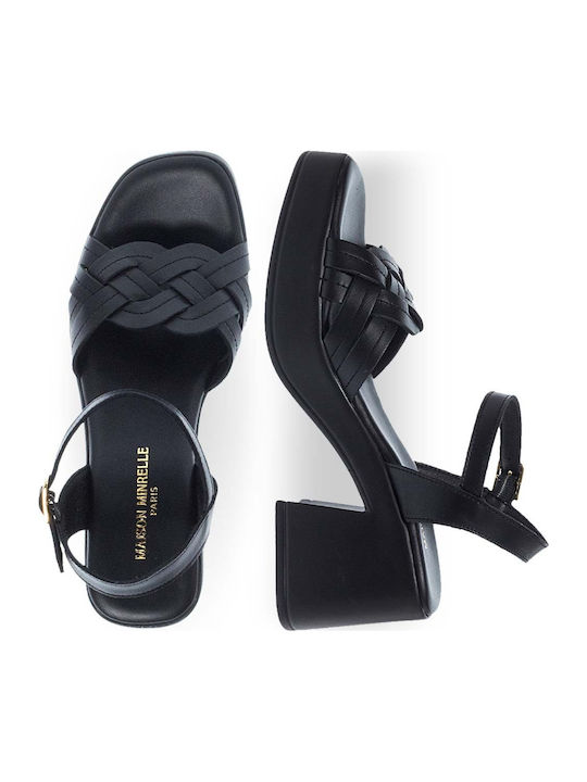 Leder Sandalen Schwarz