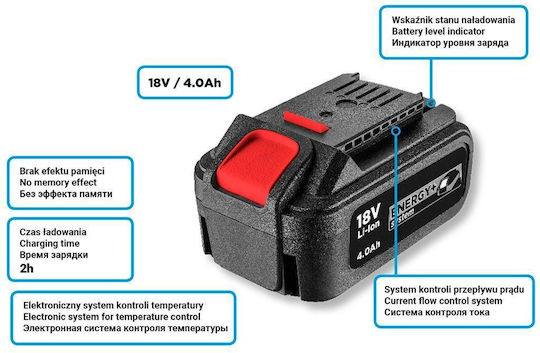 Graphite Baterie Unealtă Litiu 18V cu Capacitate 4Ah Energy