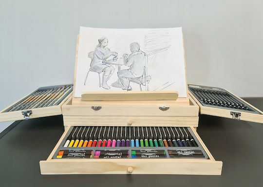 Set de Colorat Lemn 35x26.5cm 83buc