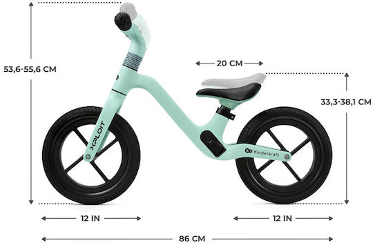 Kinderkraft Bicicletă de Echilibru pentru Copii Xploit Turcoaz