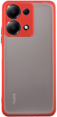 Lime Hardshell Fusion Full Camera Protection Umschlag Rückseite Kunststoff / Silikon Rot (Redmi Note 13 Pro 4G / Poco M6 Pro 4G)