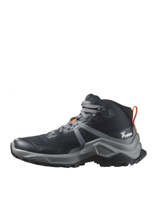 Kids Hiking Boots X Raise Mid Waterproof Black