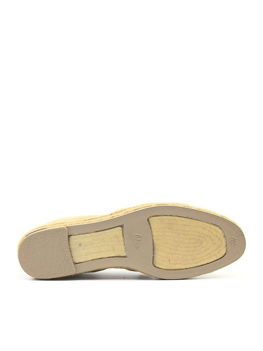 Din piele Espadrile pentru bărbați în culoarea Bej