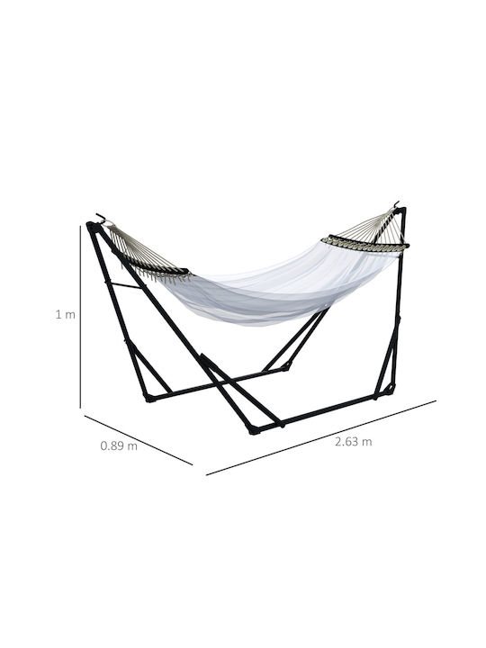 Outsunny Hammock with Stand 263x89cm