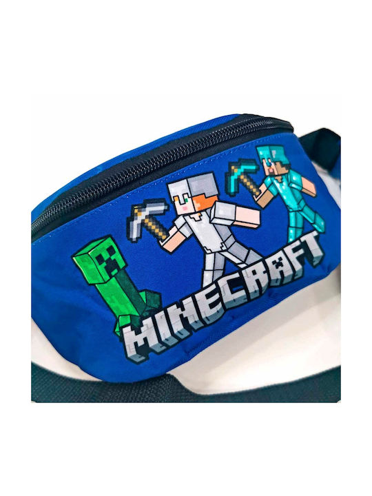 Minecraft Kids Waist Bag Blue