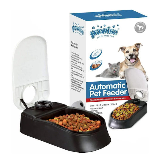All For Paws Automatic Feeder for Dog & Cat 300ml in Black Color