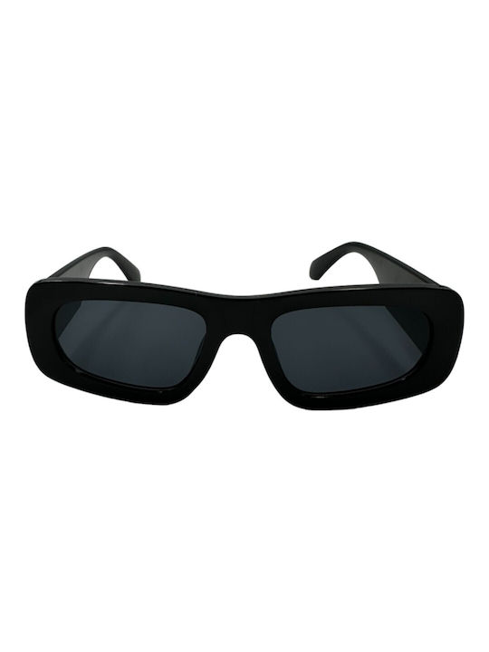 V-store Sunglasses with Black Plastic Frame and Black Lens 3762BLACK