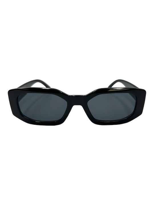 V-store Sunglasses with Black Plastic Frame and Black Lens 5016BLACK